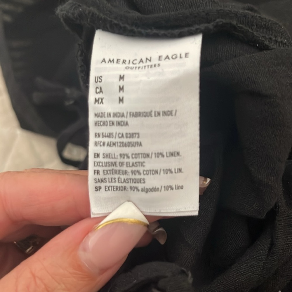 NWT American Eagle Outfitters Black Wide Leg Jumpsuit - Picture 9 of 10
